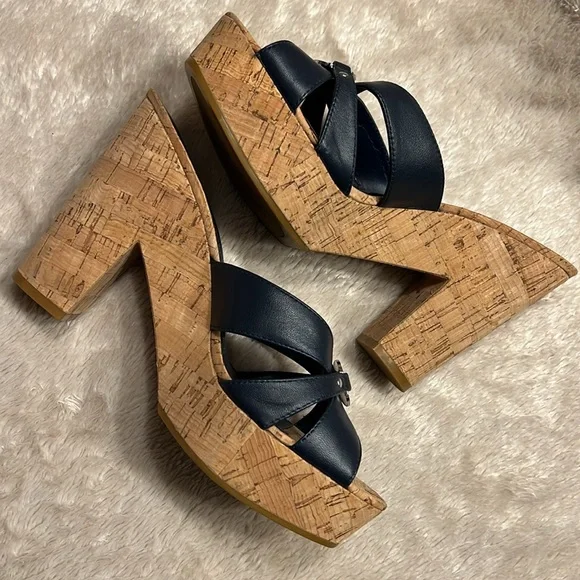 LAUREN by RALPH LAUREN Heidi Cork Platform Sandals - Picture 3 of 13